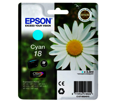 EPSON Daisy T1802 Cyan Ink Cartridge EPSON Daisy T1802 Cyan Ink Cartridge